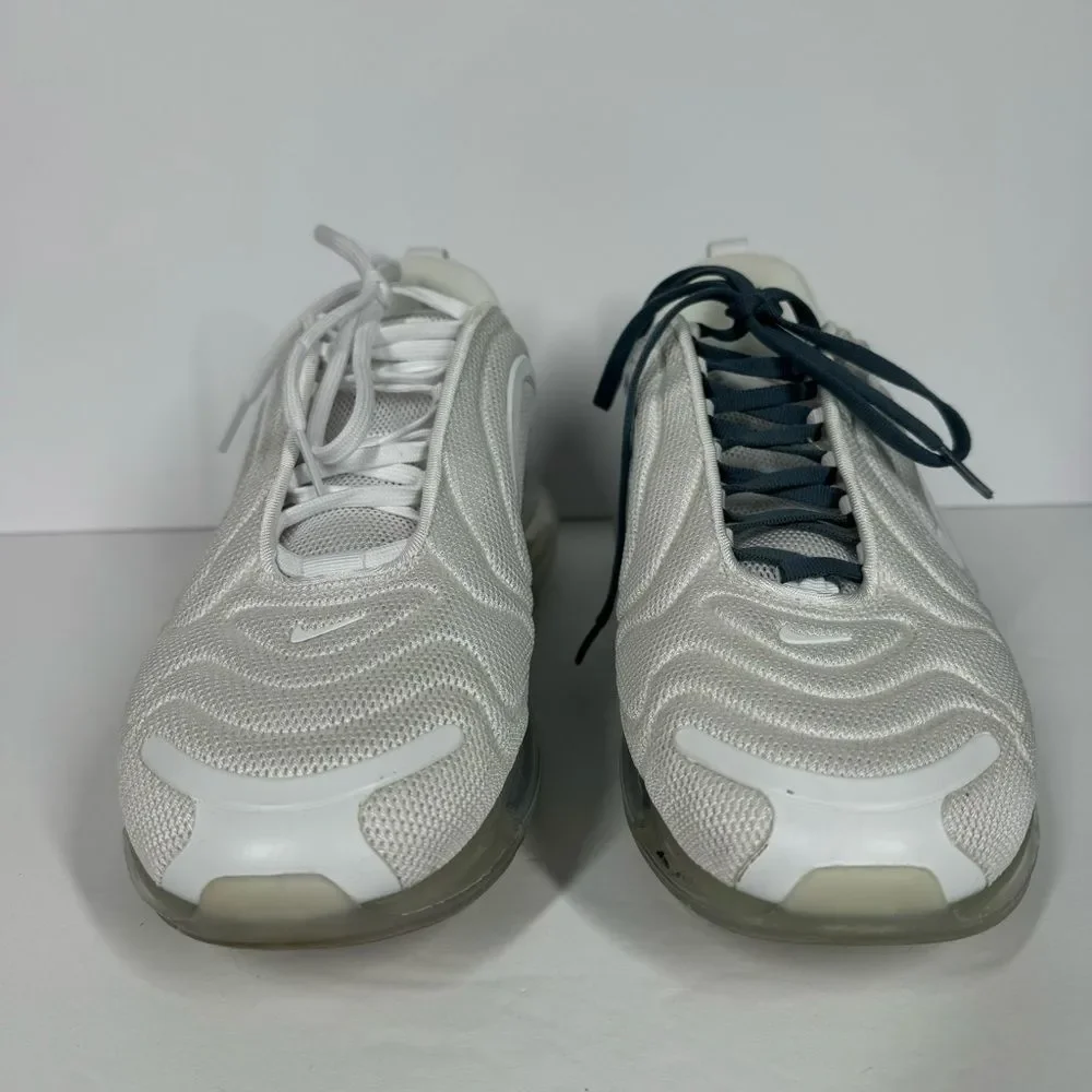 Nike Air Max 720 Metallic White Athletic Running Shoes Mens Size 10 AO2924-100